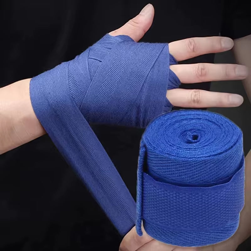 2 Elastic Boxing Bandages 1.5/2.5/3/5M Cotton Sports Belt Sanda Kickboxing MMA Hand Gloves Boxing Sports Bandages