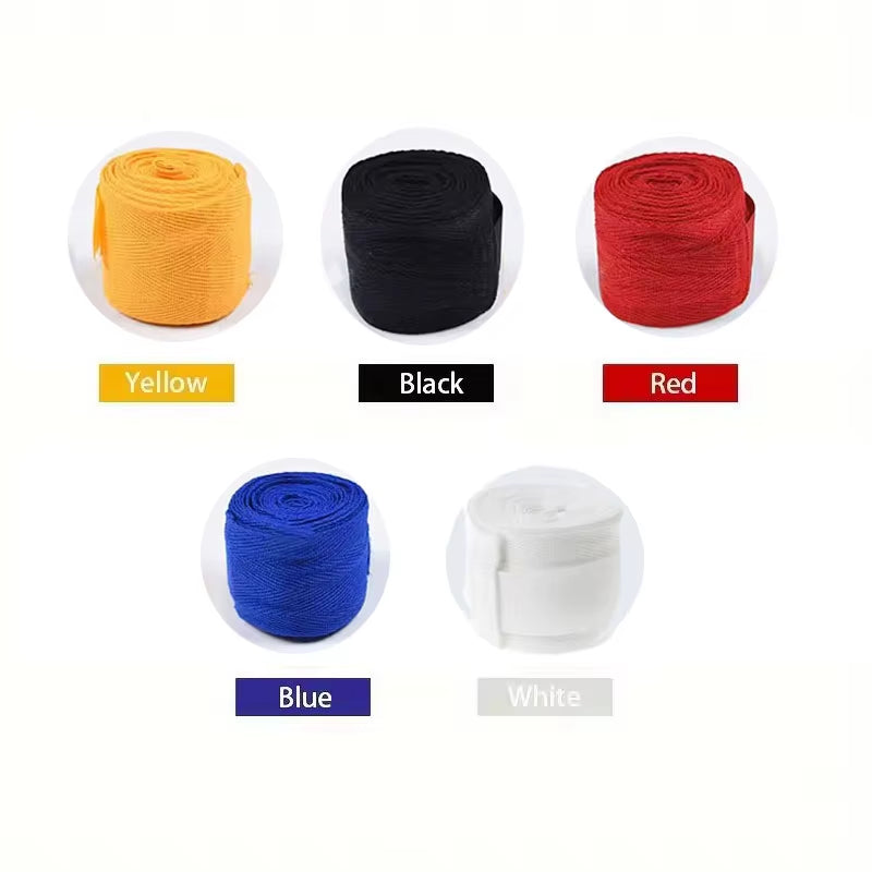 2 Elastic Boxing Bandages 1.5/2.5/3/5M Cotton Sports Belt Sanda Kickboxing MMA Hand Gloves Boxing Sports Bandages