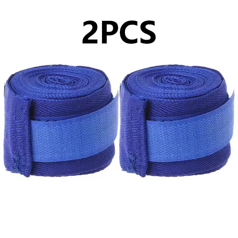 2 Elastic Boxing Bandages 1.5/2.5/3/5M Cotton Sports Belt Sanda Kickboxing MMA Hand Gloves Boxing Sports Bandages