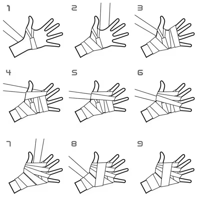 2 Elastic Boxing Bandages 1.5/2.5/3/5M Cotton Sports Belt Sanda Kickboxing MMA Hand Gloves Boxing Sports Bandages